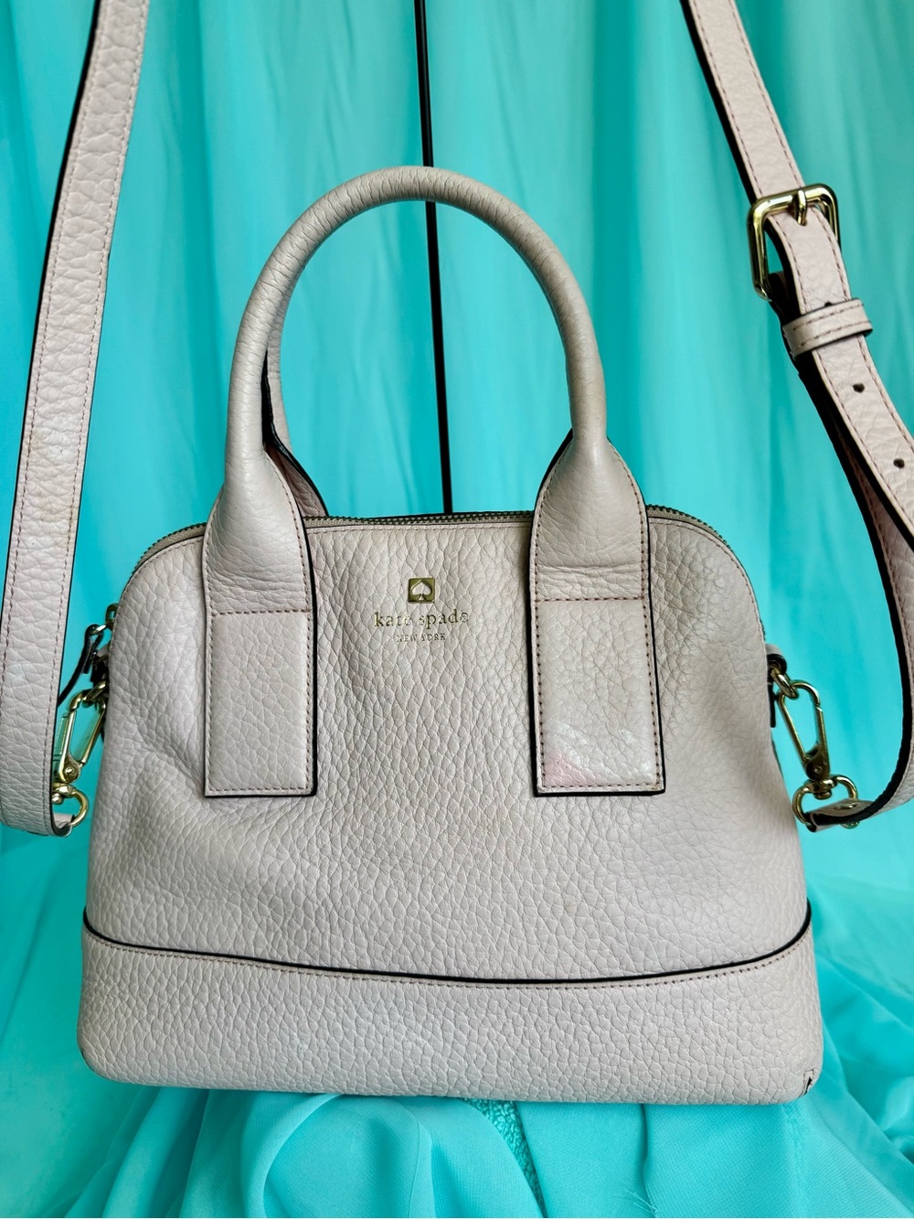 Kate Spade NY Southport Avenue Lydia SLOAN Pink Leather Satchel Handbag Purse